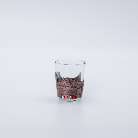 Skotglas gler/stál (rósagull) - Íslensk náttúra