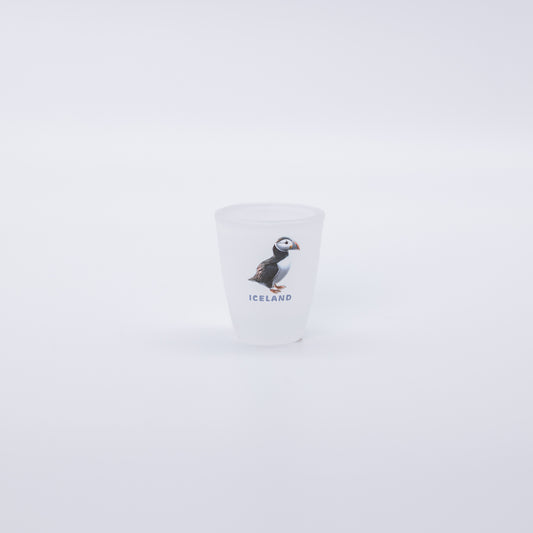Sandblásið skotglas - Lundi