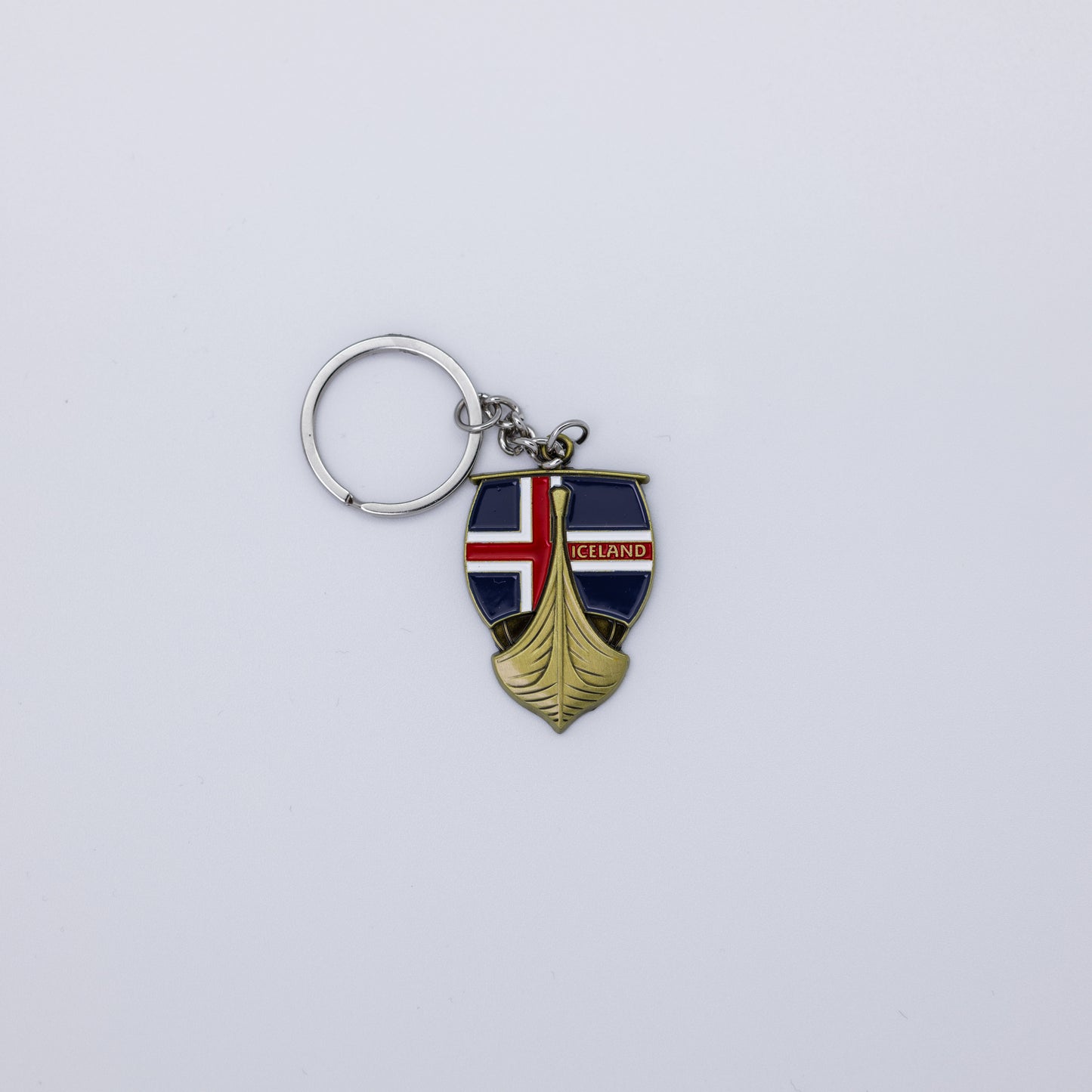 Lyklakippa (gull) - Skip með fána
