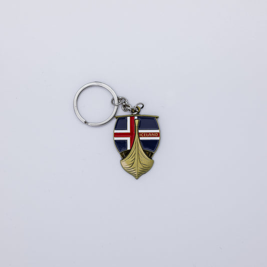 Lyklakippa (gull) - Skip með fána