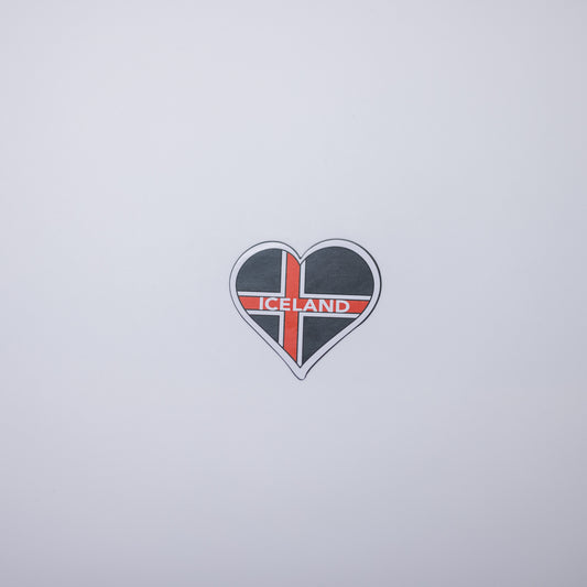 Límmiði - Ísland hjarta
