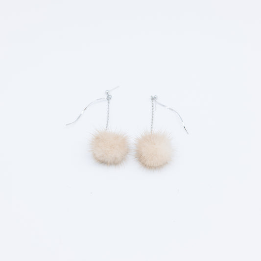 Mink Fur Earring