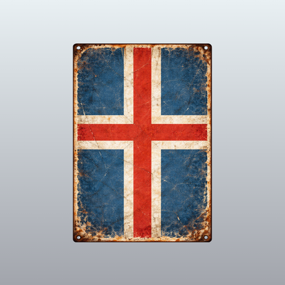 Vintage Metal Sign - Remember Iceland