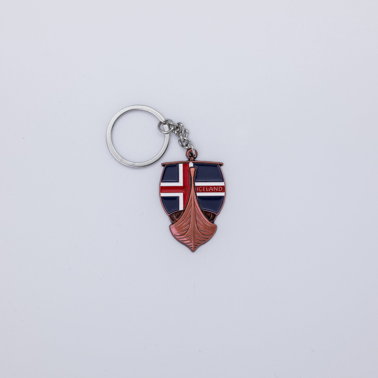Lyklakippa (rósagull) - Skip með fána