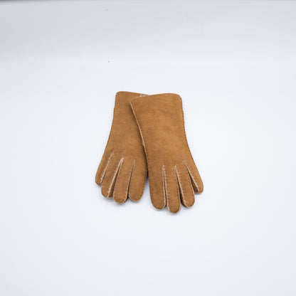 Klippa - Brown Lamb Shearling Gloves - Mamma Reykjavík