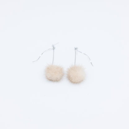 Mink Fur Earring