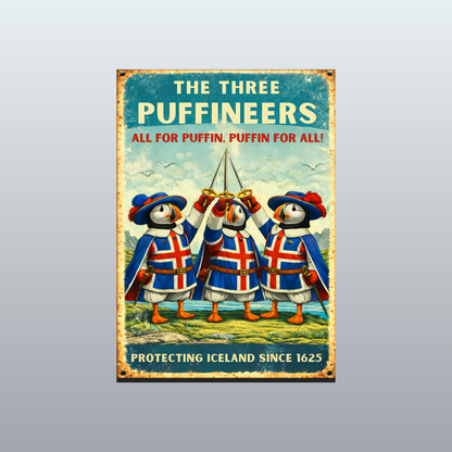 Vintage Metal Sign - Remember Iceland