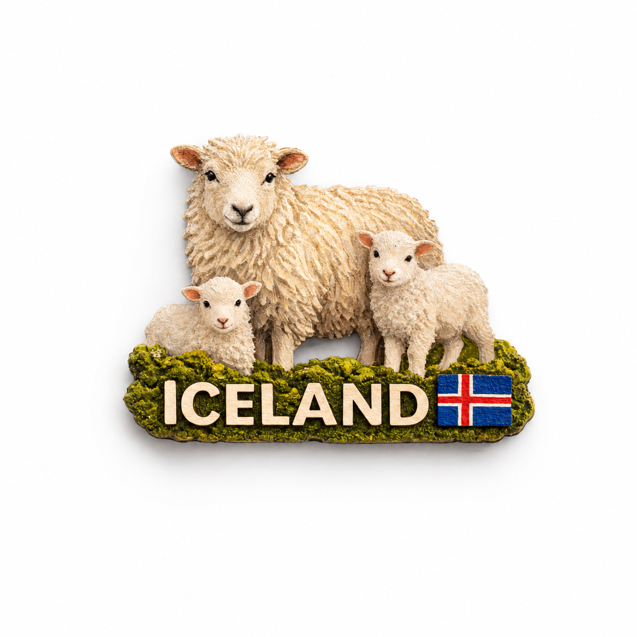 Wooden Magnet - Beautiful Iceland