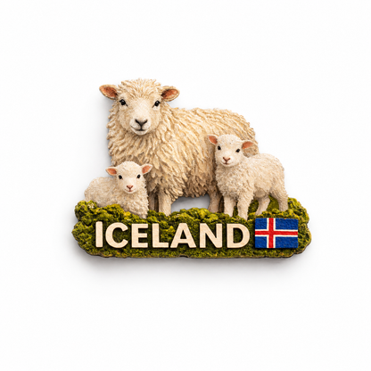 Wooden Magnet - Beautiful Iceland