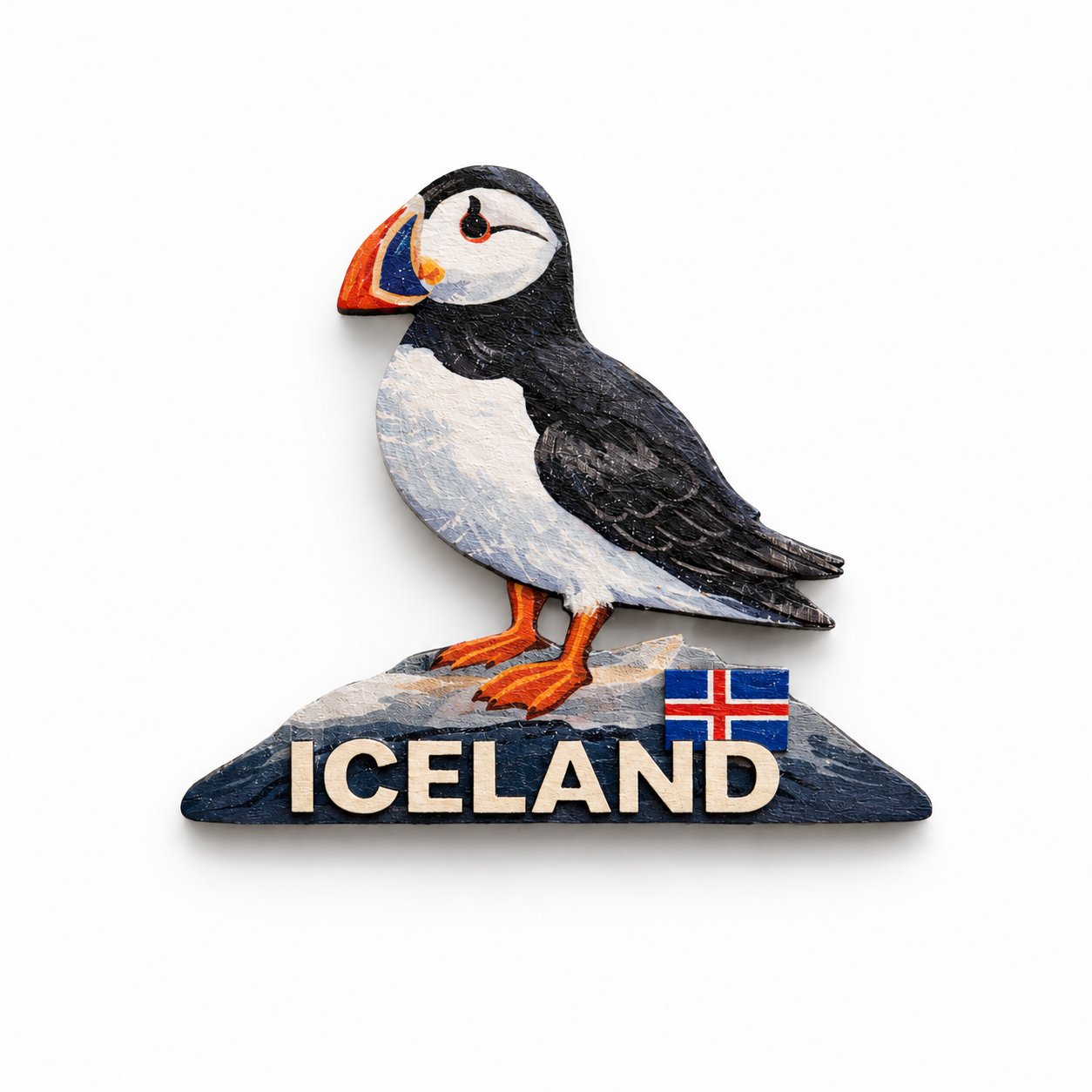 Wooden Magnet - Beautiful Iceland