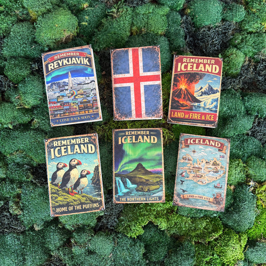 Retro Notebook A6 - Remember Iceland