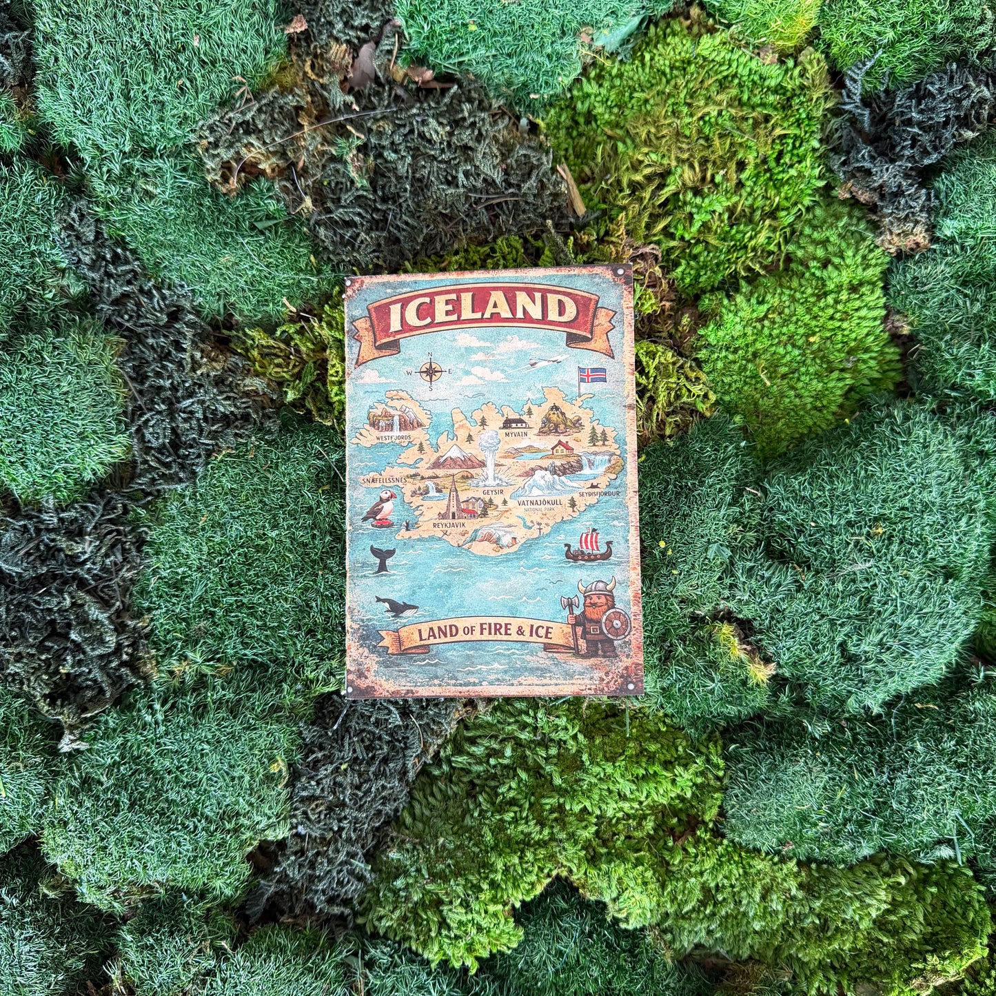 Retro Notebook A6 - Remember Iceland