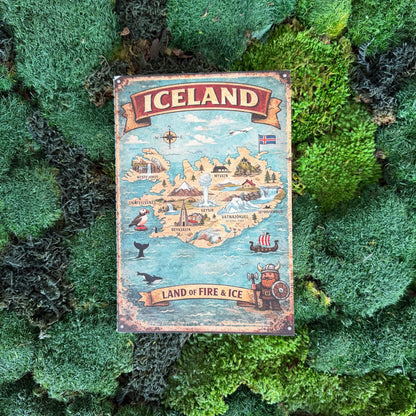 Retro Notebook A5 - Remember Iceland