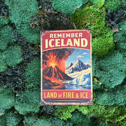 Retro Notebook A5 - Remember Iceland