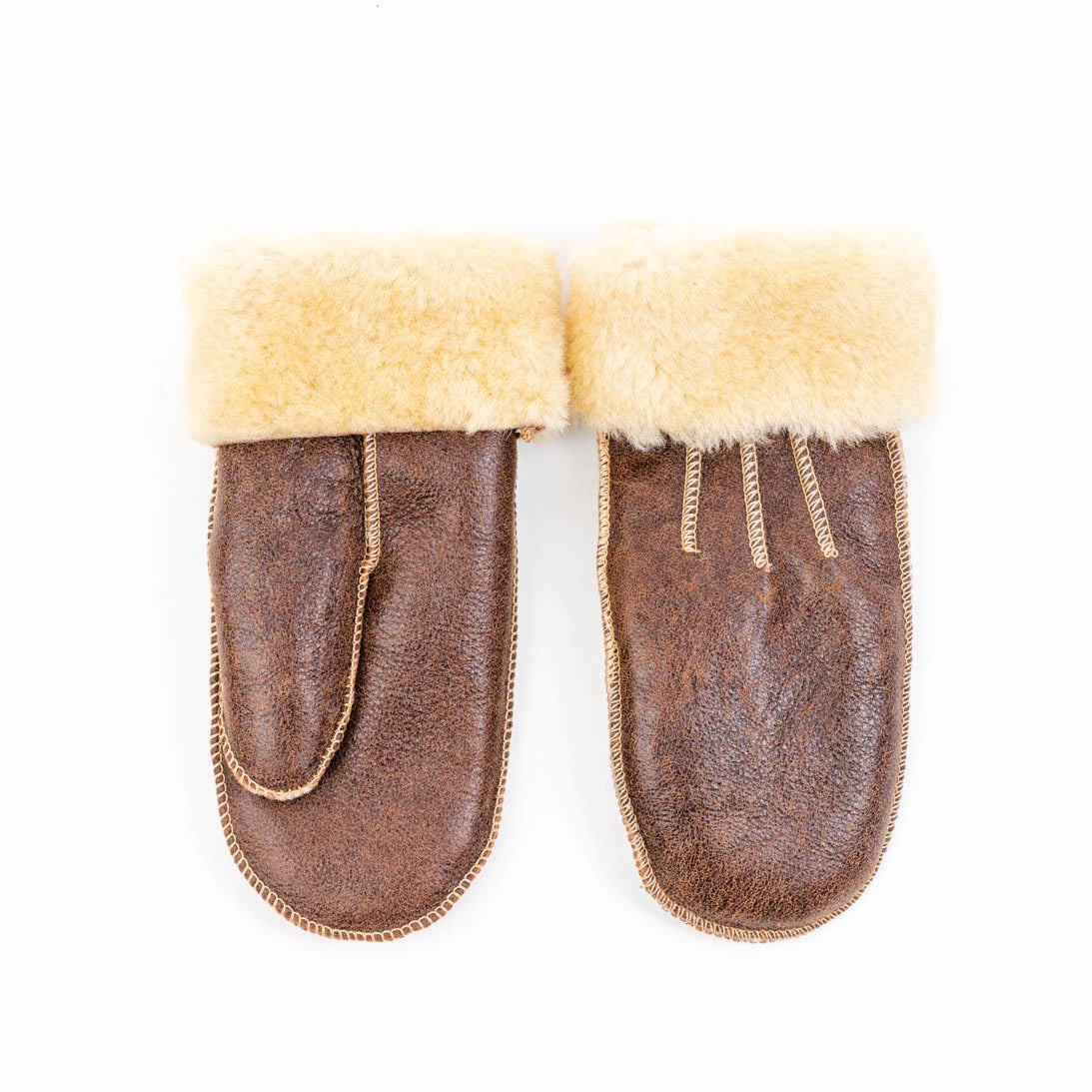 Hlýja - Sheepskin Leather Mittens - Mamma Reykjavík