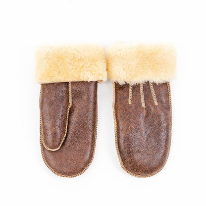 Hlýja - Sheepskin Leather Mittens - Mamma Reykjavík