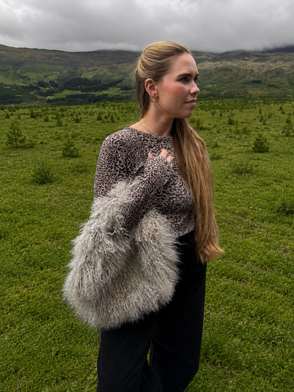 Lamb Fur Handbag Fur Handle - Mamma Reykjavík