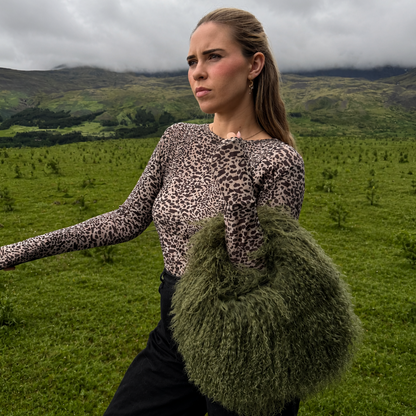 Lamb Fur Handbag Fur Handle - Mamma Reykjavík